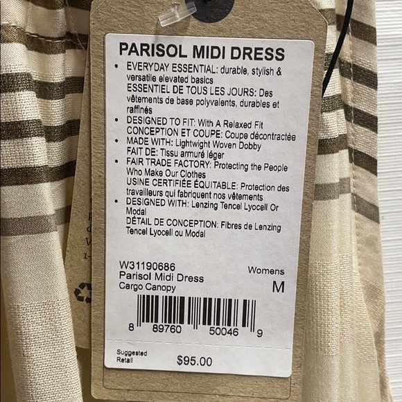 PRANA Parisol MIDI Dress, Medium - Picture 6 of 9